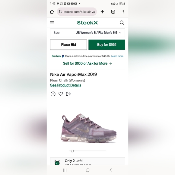 Vapormax Air 2019 Purple - Picture 7 of 7